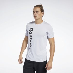 Koszulki Męskie Reebok Workout Ready ACTIVCHILL Szare PL 87RZCXM